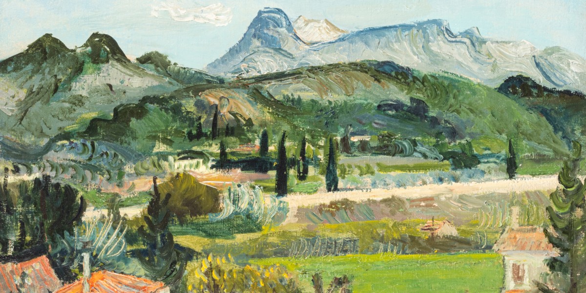 Paysage du Midi aux cyprès